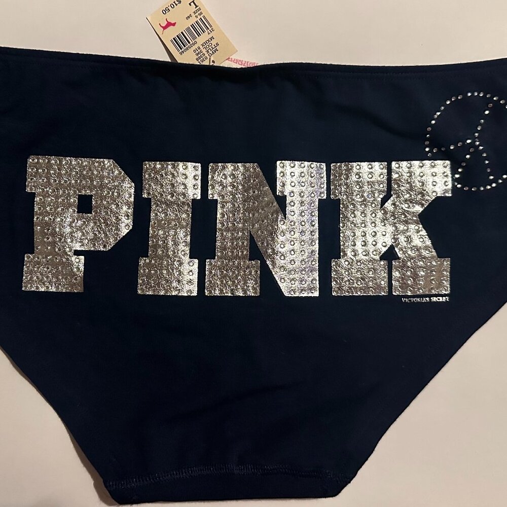 Victoria’s Secret PINK bling panty Size L NWT